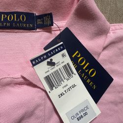 Brand New Polo Ralph Lauren Pink Size 2XL Tall   45$