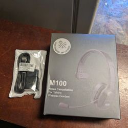 M100 Wireless Bluetooth Headset V5.0, Noise Canceling