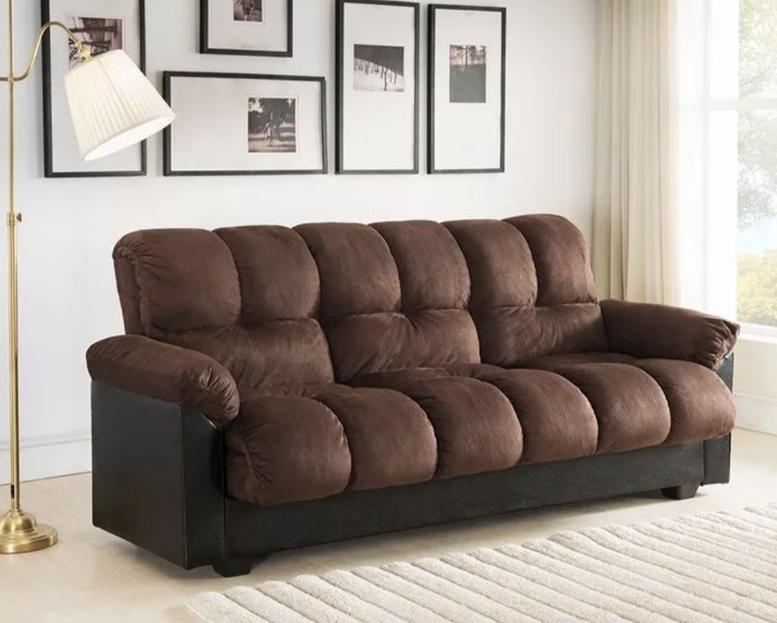 BRAND NEW Futon Sofa Bed Sleeper with Storage 