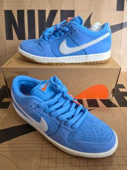 Nike SB Dunk Low Pro University Blue Gum Orange Label Men's Size 8