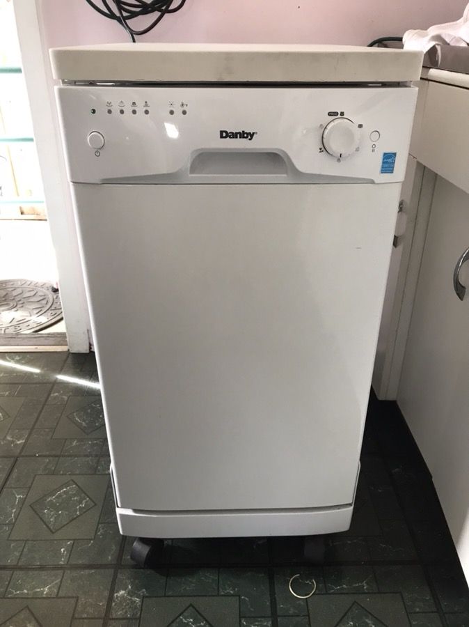 Used Portable Dishwasher Danby DDW1899WP