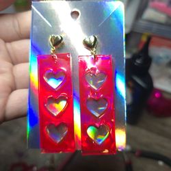 Hot Pink Bar Hearts