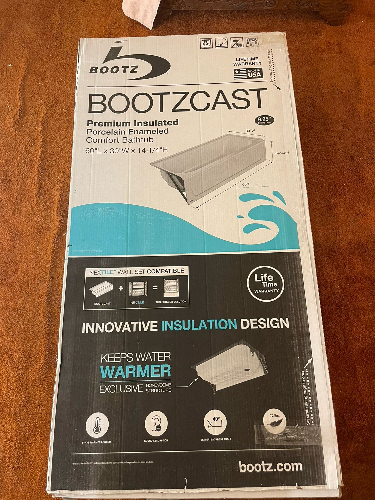 Bootzcast Premium Bathtub
