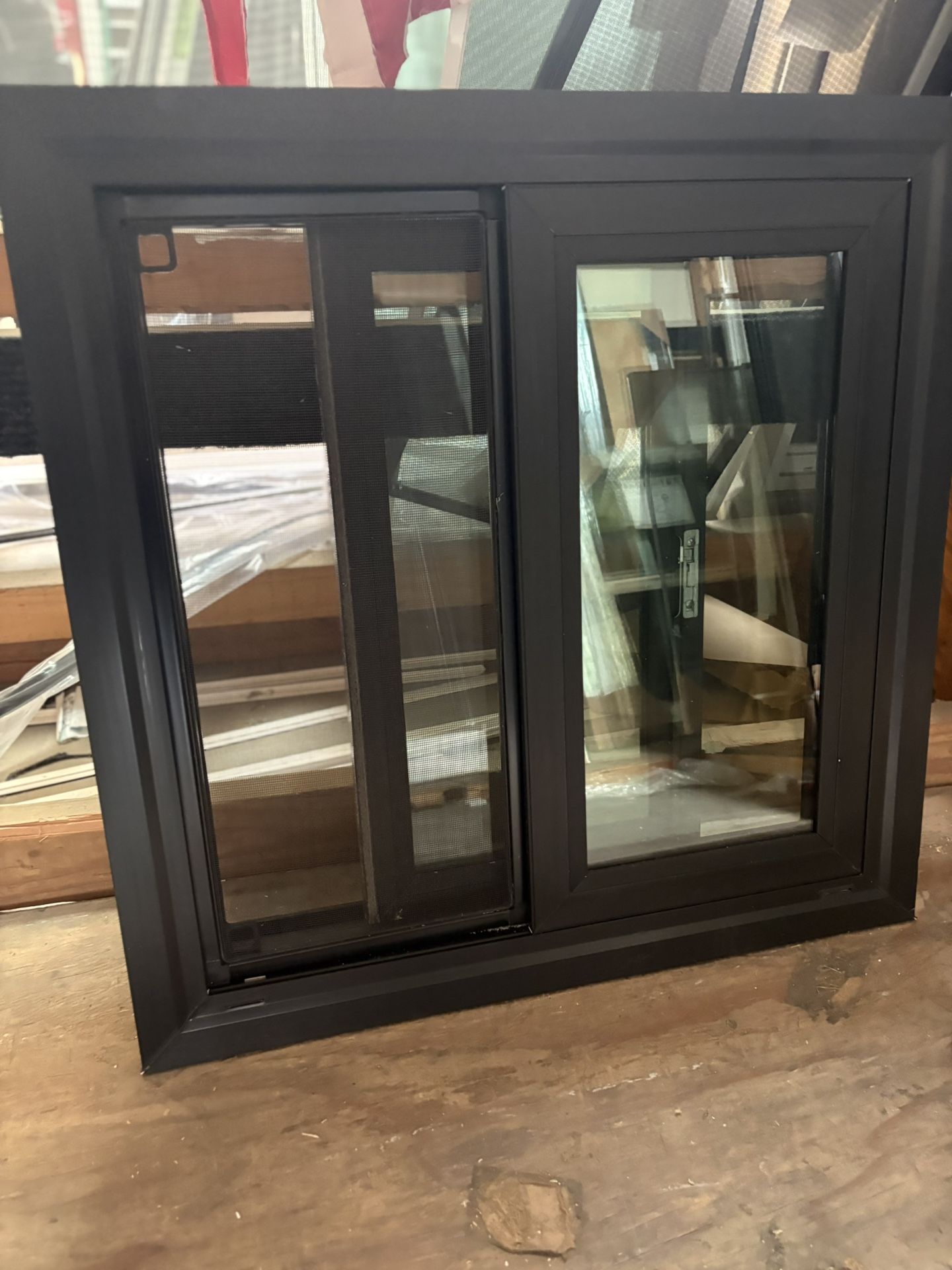 New Black Trinsic 23.5x23.5 Slider Milgard Window Dual P