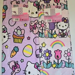 🐣 Hello Kitty Easter Throw Blankets 🐣
