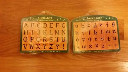 Alphabet Rubber Stamp sets (new )