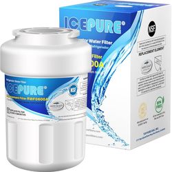 ICEPURE RWF0600A Refrigerator Water Filter Replacement for GE MWF, MWFINT, MWFP, MWFA, GWF, HDX FMG-1, GSE25GSHECSS, WFC1201, RWF1060, 197D6321P006, K