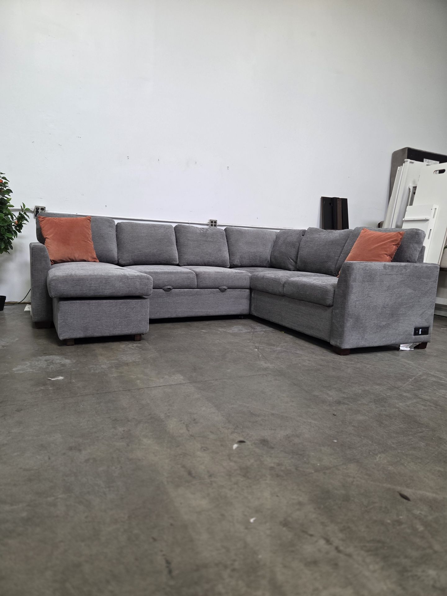 3pc Sectional with Bed/Storage-Free Delivery‼️