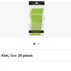 New Green Spoons ( 20) Open Box But Did Not Use. 