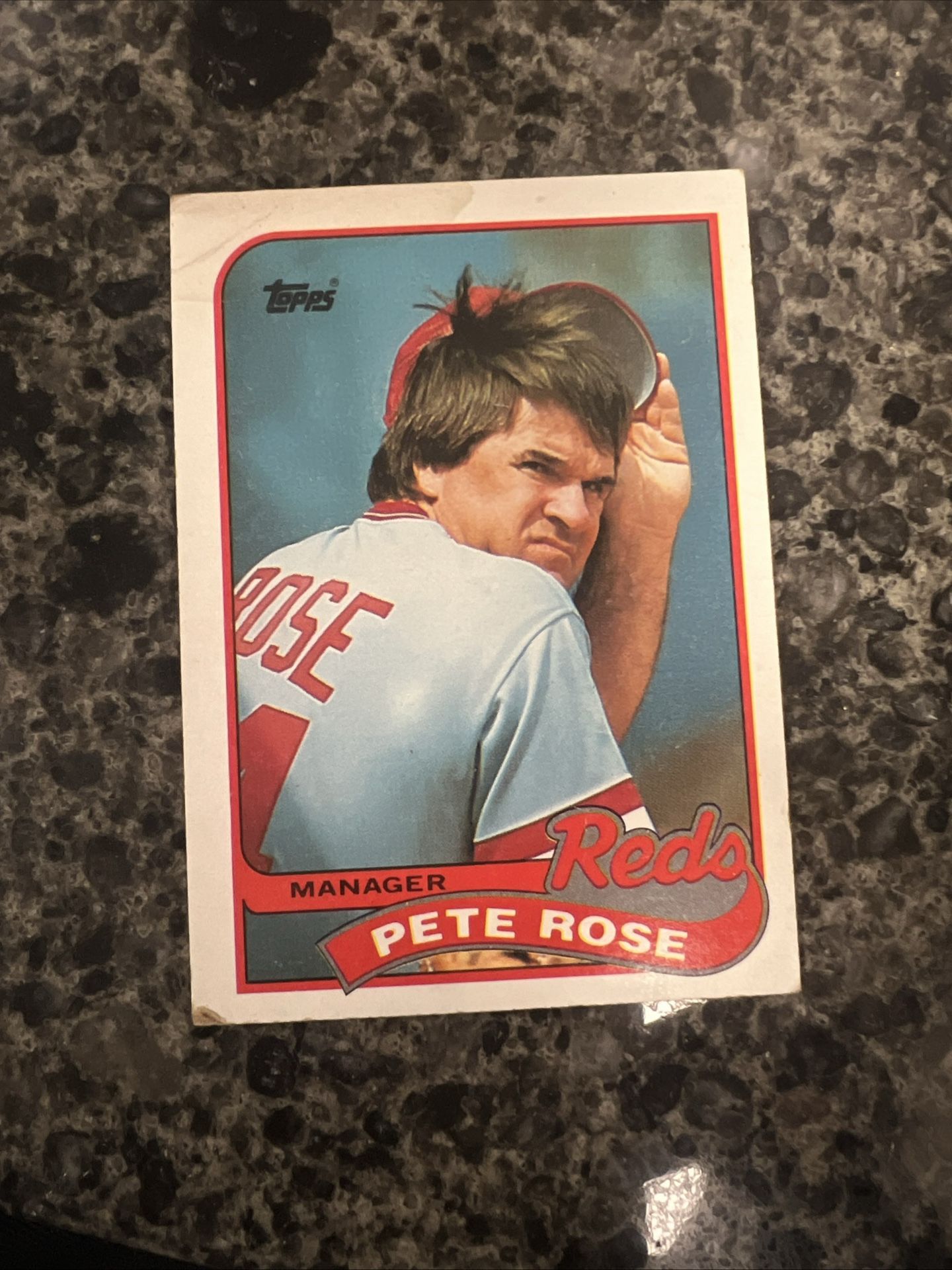 1989 Topps - Team Checklist Pete Rose #505