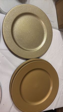 Gold Charger Plates Set