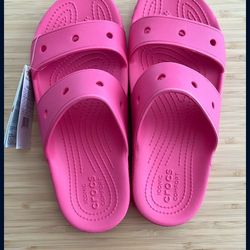 Pink Crocs