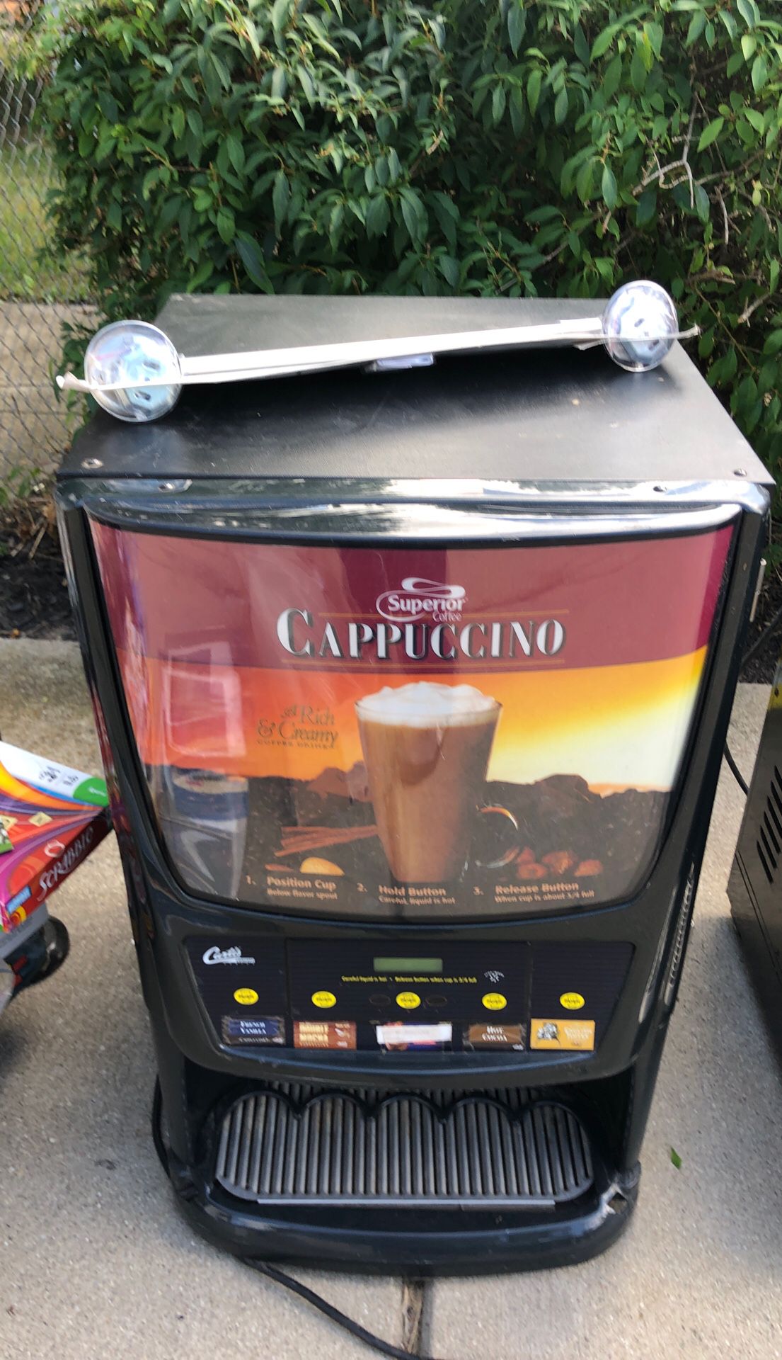 Commercial cappuccino machine