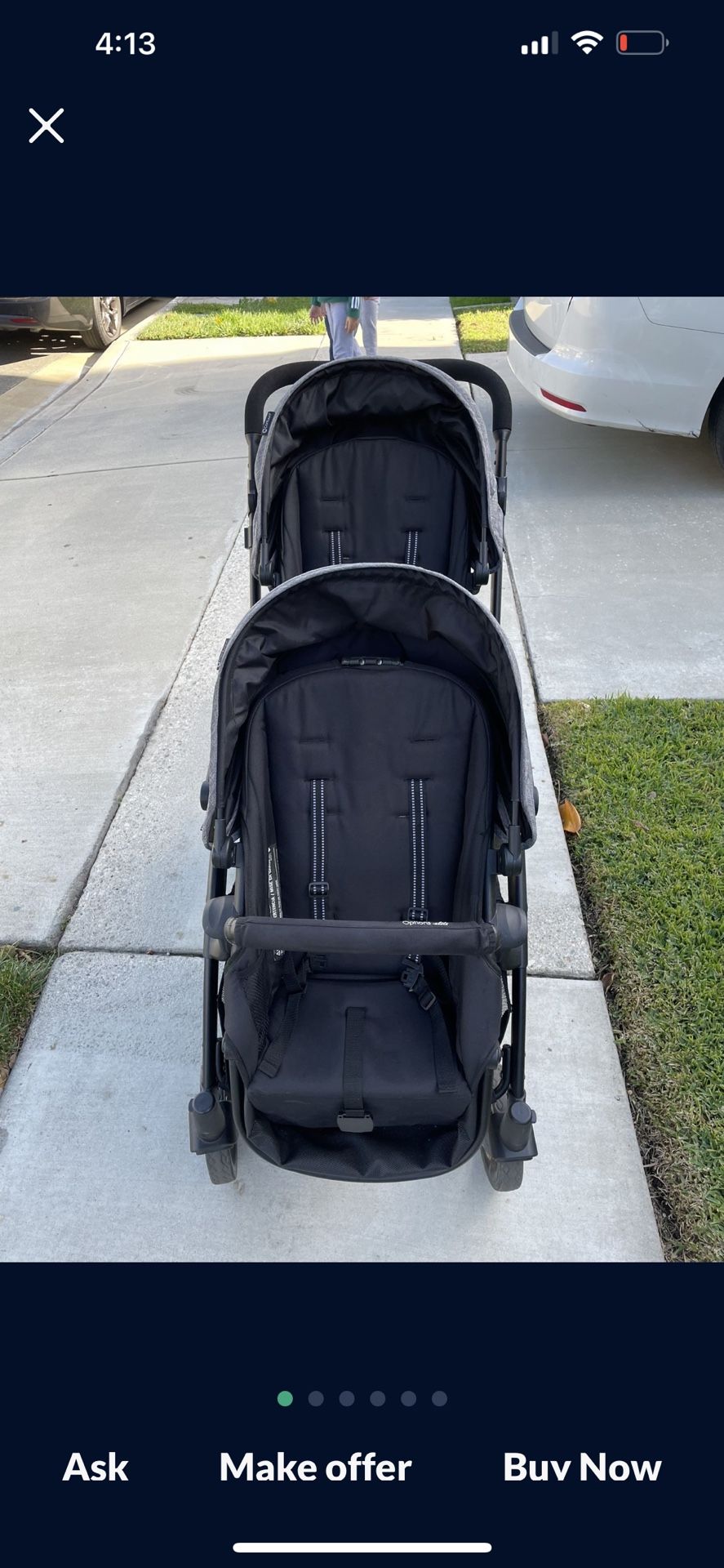 Brand New Contours Options Double Stroller