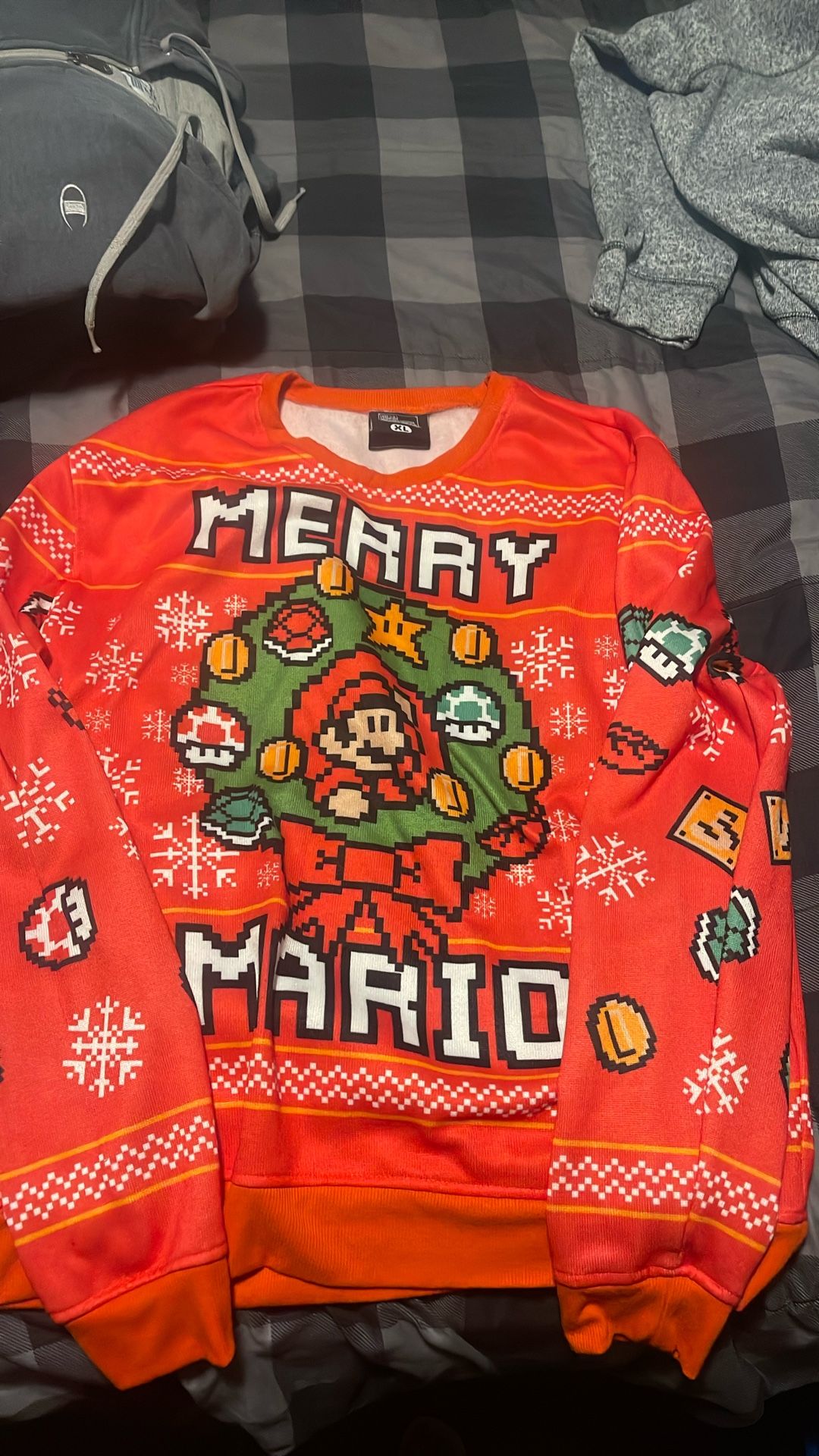 Merry Mario Ugly Christmas Sweater