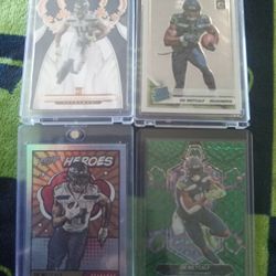 4 Card DK Metcalf Lot.