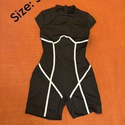 Black Active Romper