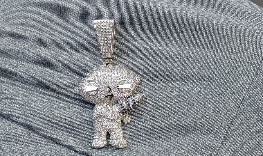 Copper And Cubic Zergonian Stewie Pendant