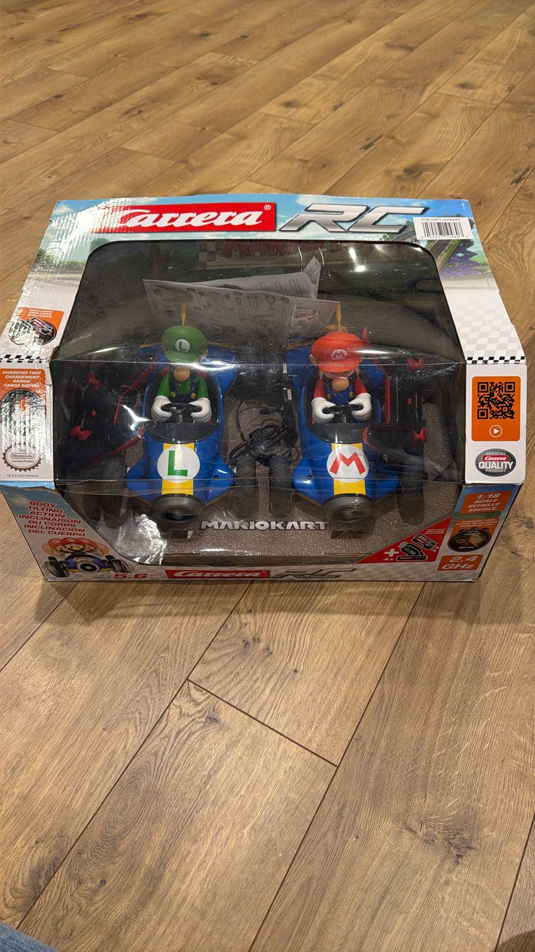 Carrera RC Mario Kart Mach 8 Mario and Luigi RC Cars 2-Pack