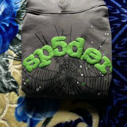 Slate Grey Spider Hoodie 