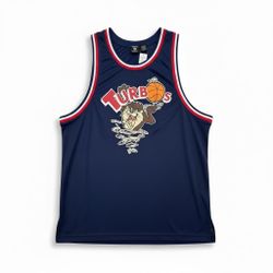 Vintage “Taz Turbos” Graphic Mesh Jersey