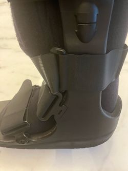 Black Medical Walking Boot Orthopedic Brace