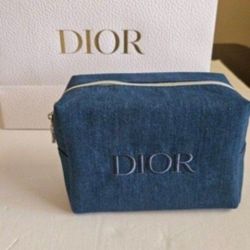 Dior Denim Make Up Pouch 