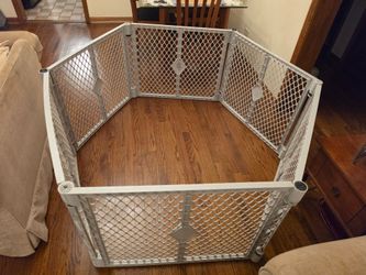 Gated indoor/outdoor enclosure for pets or children