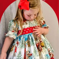 Red & Blue Christmas Dress 