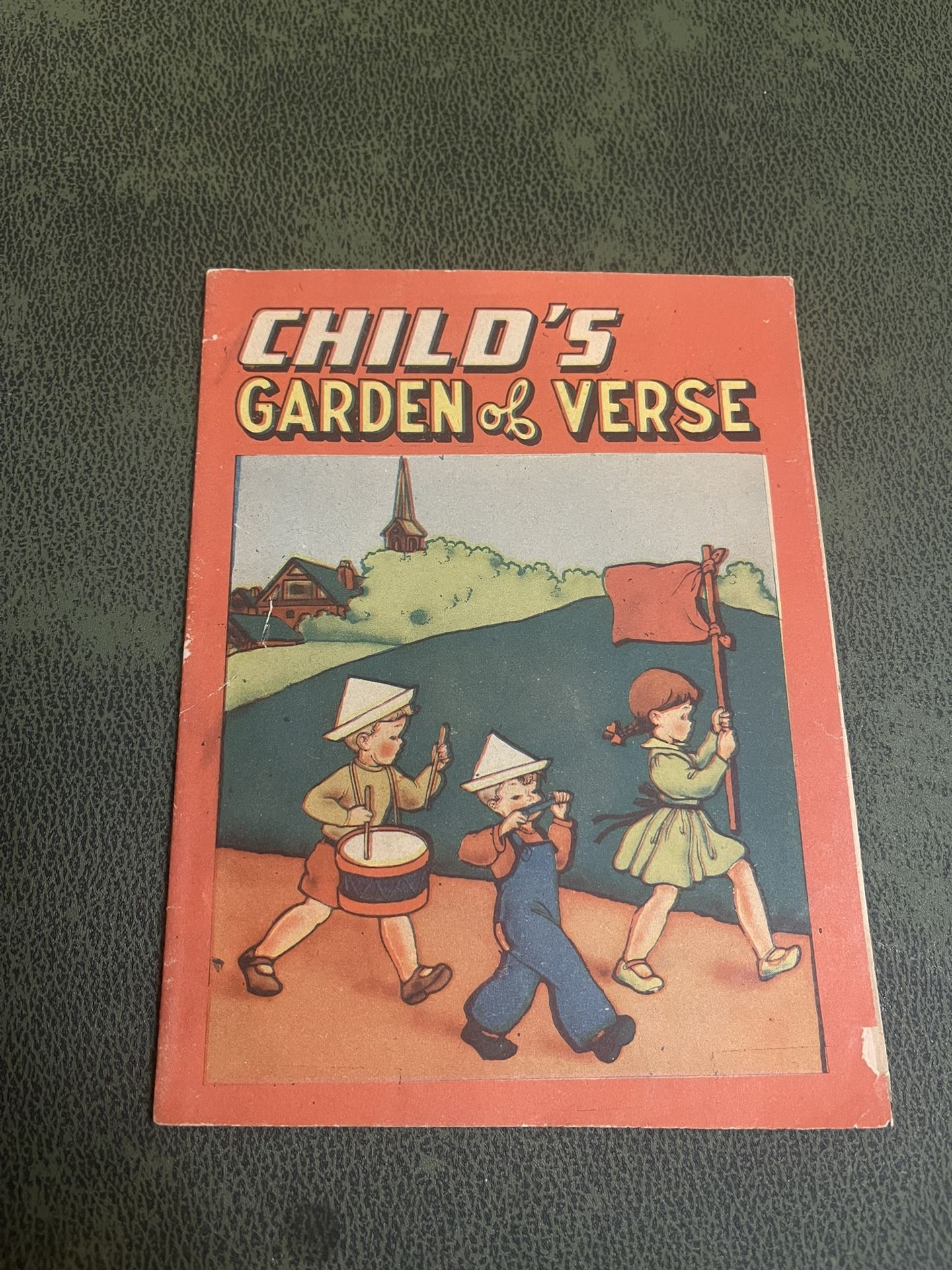 1930's Samuel Lowe Co. Child's Book CHILD'S GARDEN OF VERSE 10 Pages 4" X 5 1/4