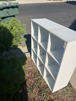 White Cube Bookcase Shelving Unit