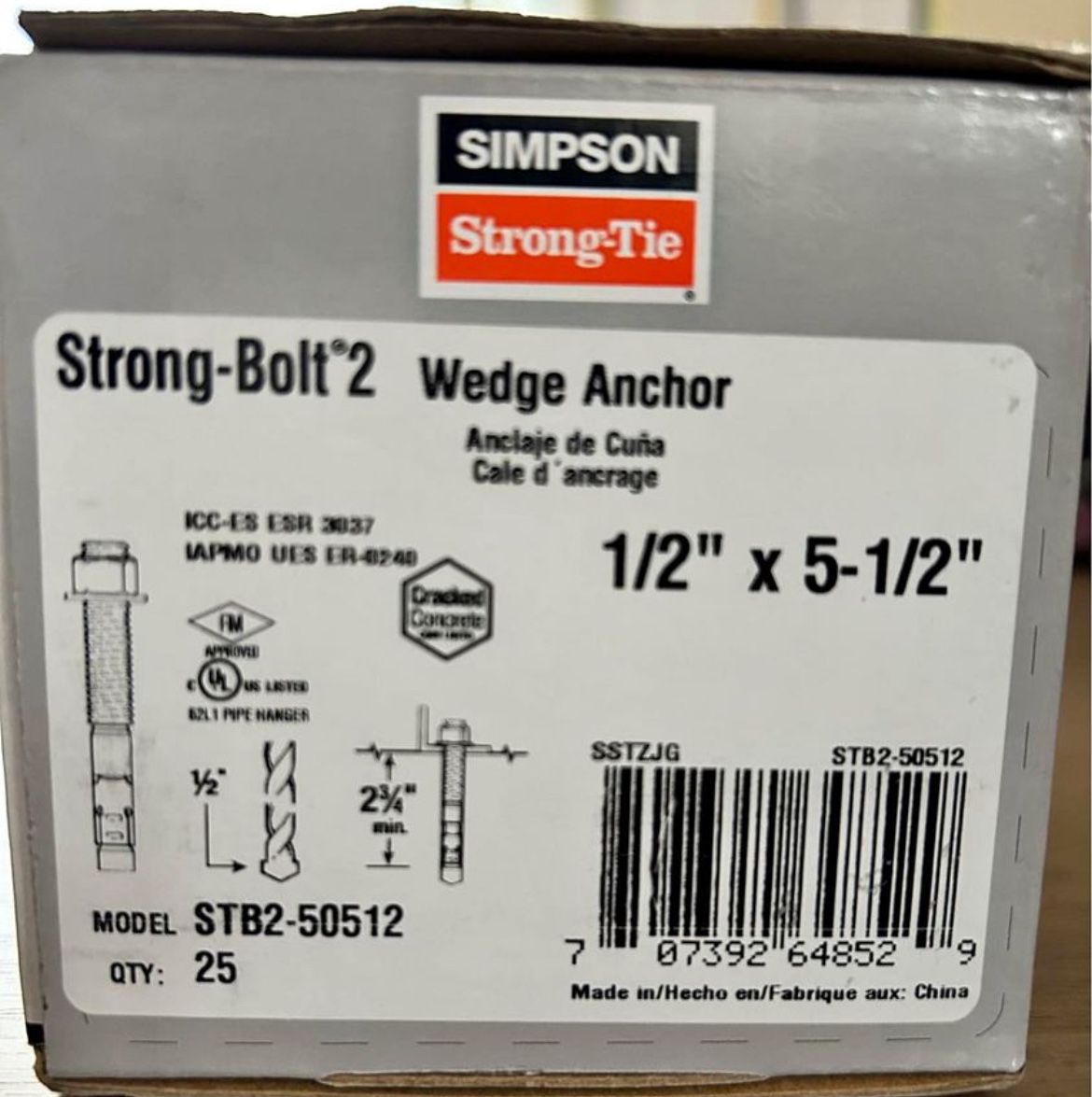 Wedge Anchors Bolts