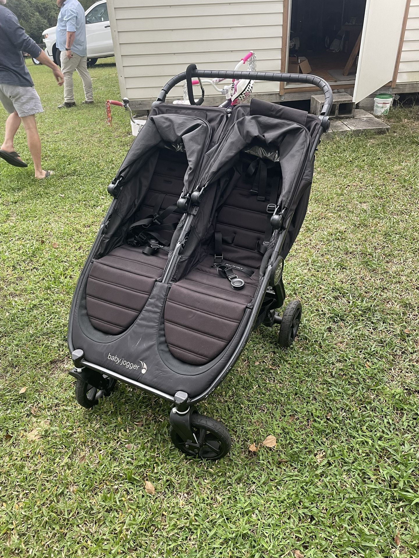 Double Black Baby Jogger Stroller, Excellent Condition.