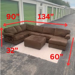 Large Brown Ashley Sectional Local Delivery 🚚 💨