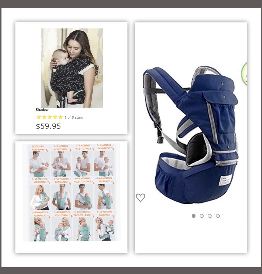 Baby wrap and baby carrier for sale