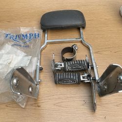 Triumph  seat, bar pipe, clamp foot stands