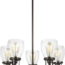 Seagull Sea Gull (contact info removed)-782 Restoration Five Light Chandelier from Belton Colle