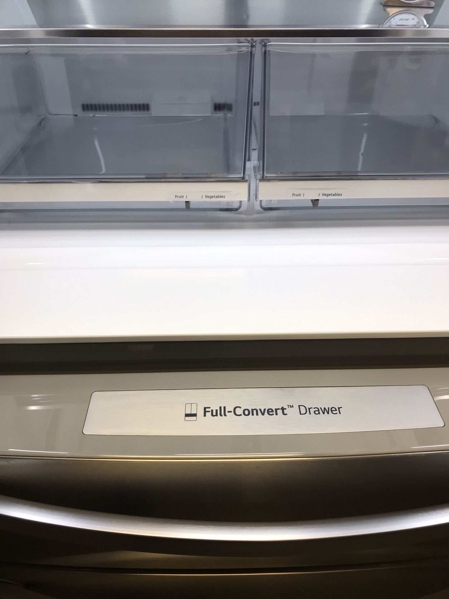 LG FRENCH DOOR STAINLESS STEEL REFRIGERATOR DOOR IN DOOR BRAND NEW OPEN BOX