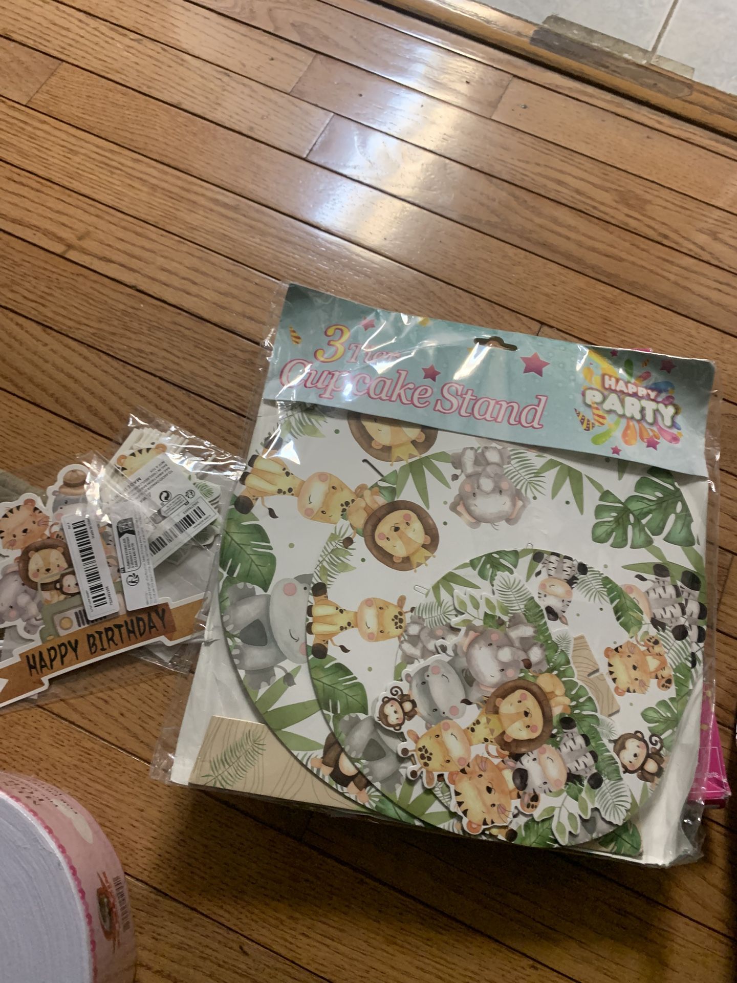 3 Tier Safari Themed Cupcake Stand (New)