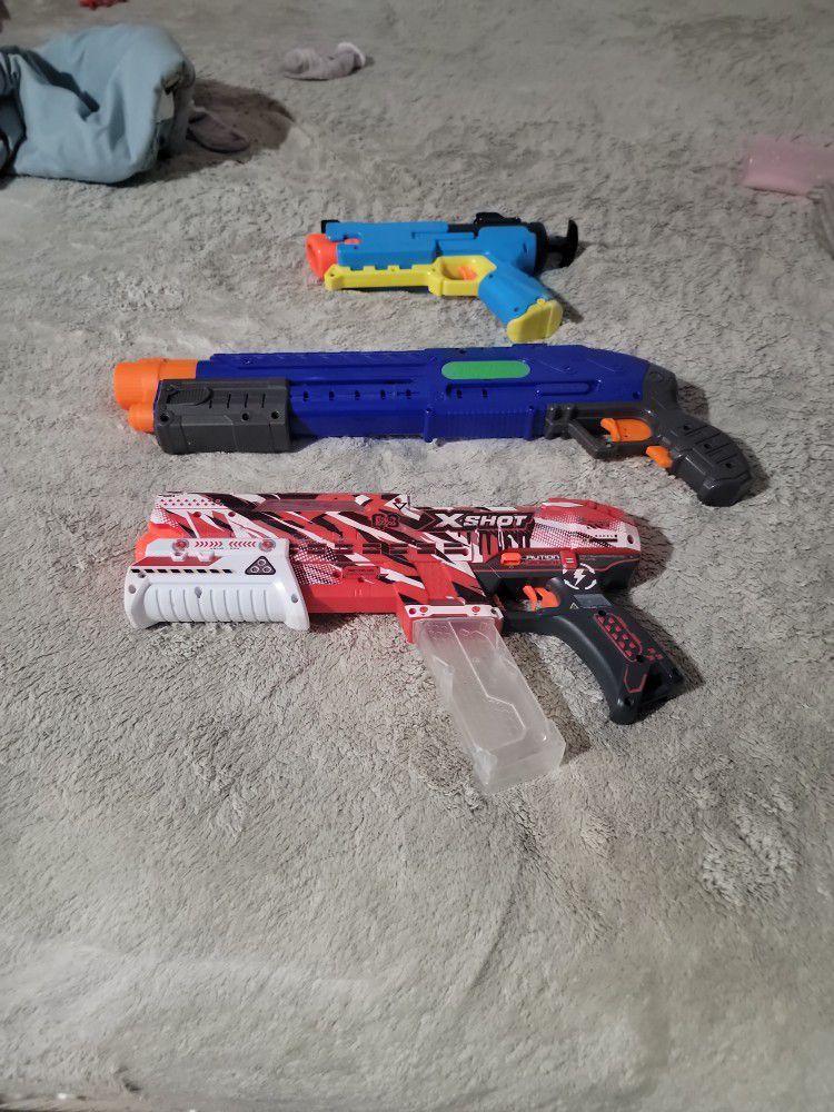 Nerf Guns And Gel Gun