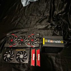 pc parts, gpu, cpu, power box
