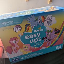 5t - 6t Pampers Easy Ups 80 Count (Like Pull Ups )