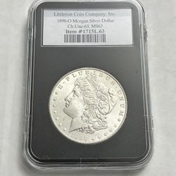 1898-O Silver Morgan Dollar Coin 