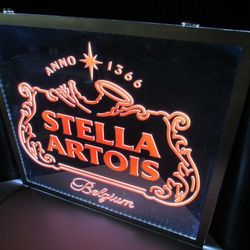 NEW Stella Artois Belgium LED   Sign 