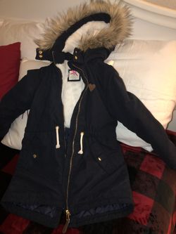 H & M warm Blue coat size 6-7