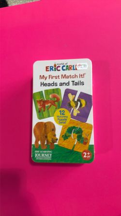 My First Match IT Heads and Tails game with 12 self correcting puzzle sets introducing animals