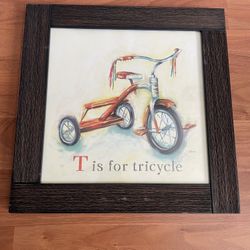 Tricycle Picture Frame 