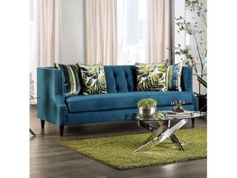 Azuletti Dark Teal/Apple Green Sofa