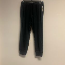 Gaiam Men’s Black Heather Athletic Power Joggers Yoga Sweatpants.  Sz L.               Gt