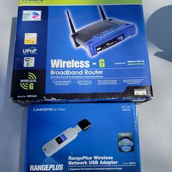 Linksys Wireless G Router and Wireless Network Adapter